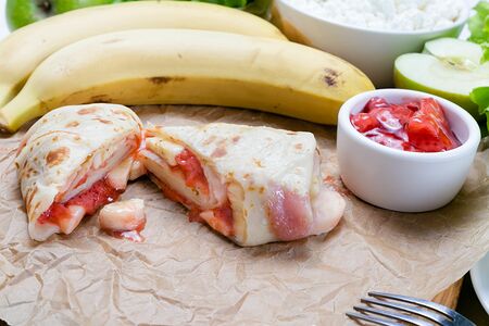 Блин Клубника с бананом