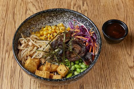 Поке с соевым творогом тофу