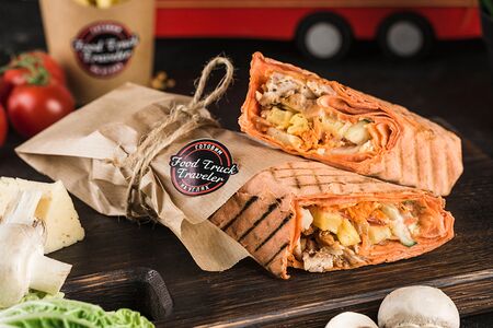 Шашлык в лаваше с курицей