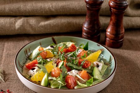 Салат с красной рыбой