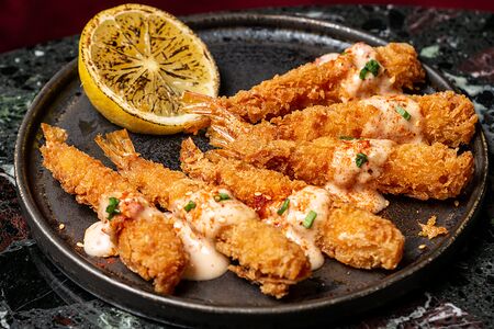 Хрустящие креветки темпура