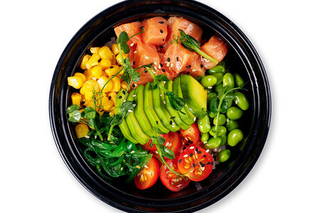 Поке с лососем 