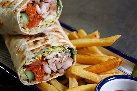 Шаурма из куриного шашлыка