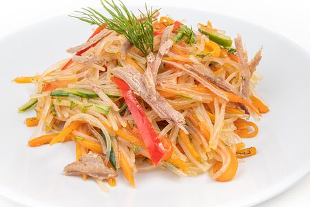 Салат Фунчоза с мясом