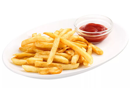 Картофель фри с кетчупом