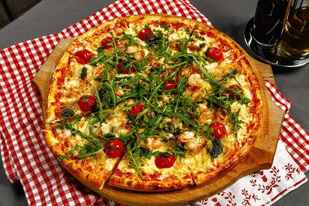 С креветками и песто