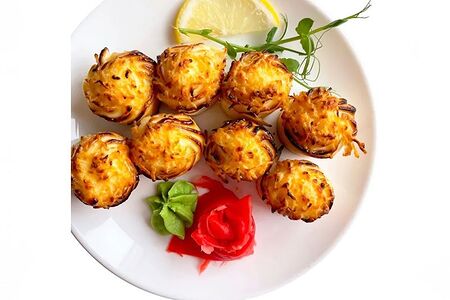 Запеченный ролл с курицей