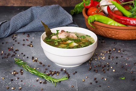 Куриный суп кавказский