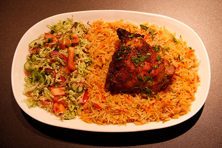 Курица с рисом манди