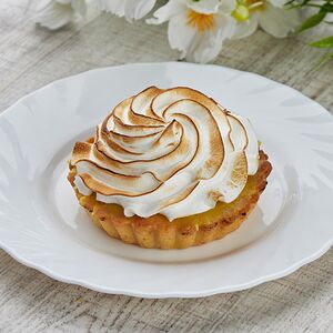 Корзиночка с лимонным курдом и безе