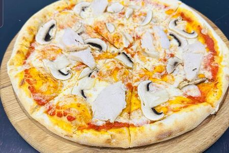 Цыплёнок и грибы