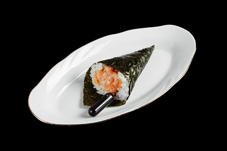 Хенд-ролл со спайси лососем