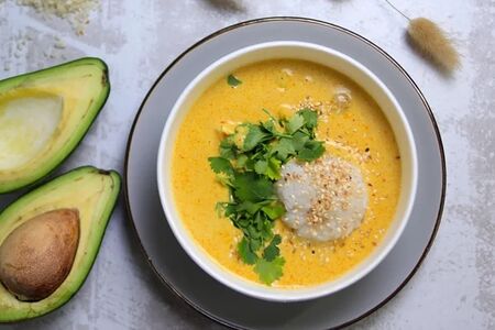 Желтый Карри с креветками