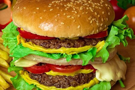 Чизбургер с курицей