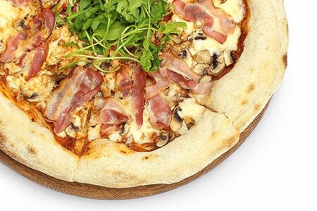 Пицца Грибная с беконом