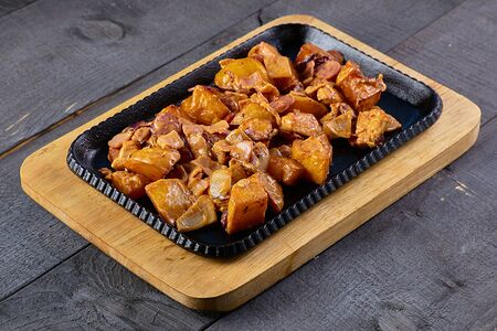 Сковорода с куриным бедром