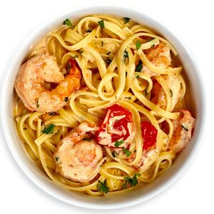 Баветте с креветками