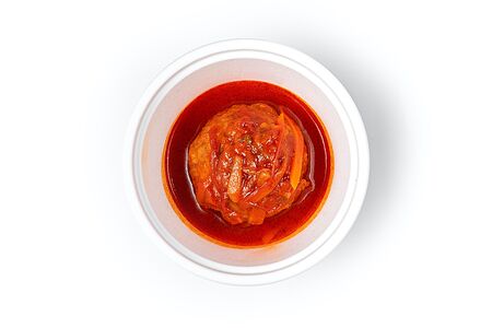 Мясные ежики в томатном соусе