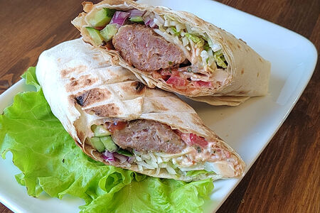 Шаурма с куриным люля-кебабом