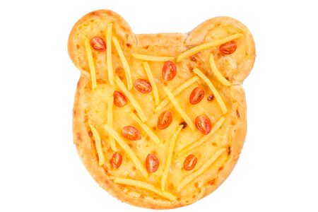 Пицца мишка с помидорками