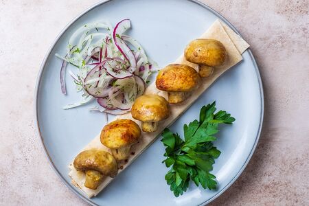 Шампиньоны на углях