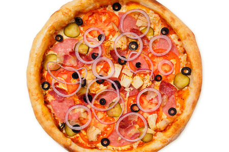 Пицца мясное ассорти