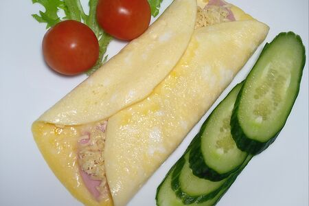 Омлет со свежими овощами