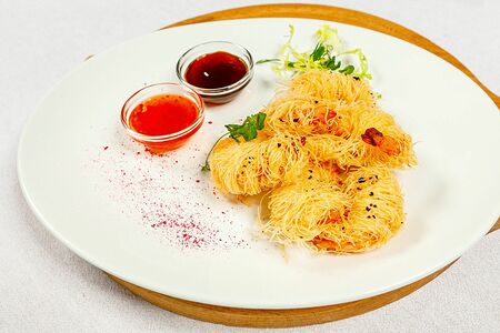 Креветки Катаифи