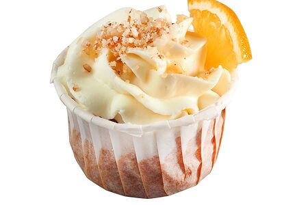 Капкейк морковный с карамелью и грецким орехом