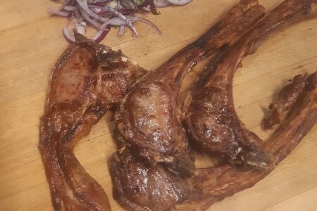 Шашлык из бараньей корейки