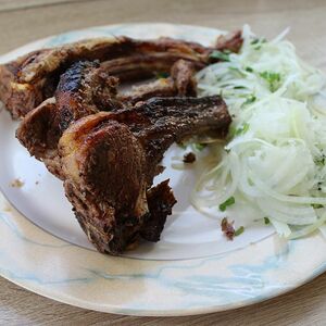 Шашлык из бараньей корейки