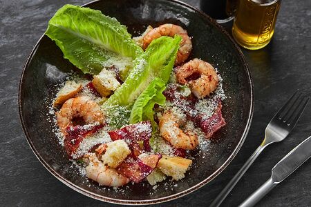 Салат кардини с креветками