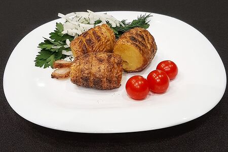 Картофель с салом по-кавказски