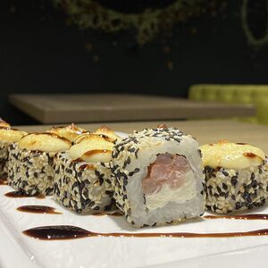 Запеченный с креветкой