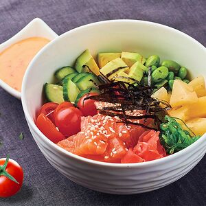 Поке с лососем