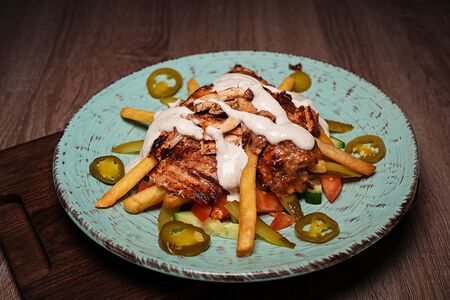 Шаверма на блюде по-царски