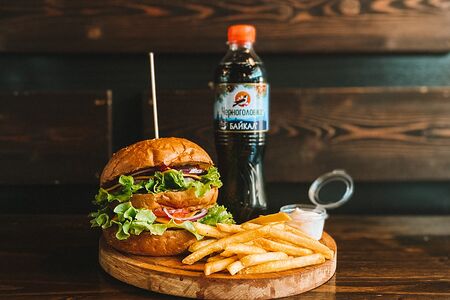 Двойной чизбургер комбо