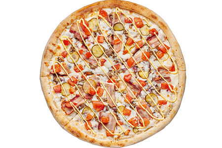 Пицца Чизбургер на толстом тесте