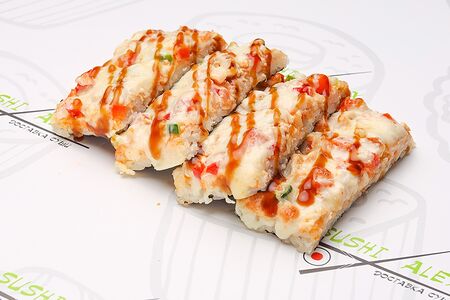 Суши пицца с курицей