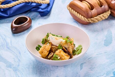 Хрустящие баклажаны в пикантном соусе