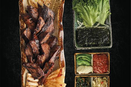 Мраморная говядина в соусе Кальби BBQ