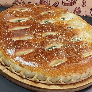 Пирог с ветчиной и сыром