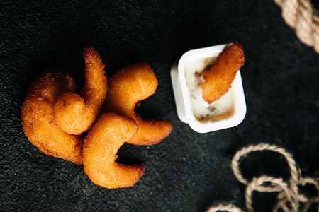 Креветки в кляре