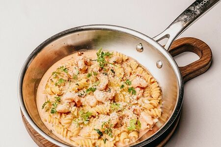 Фузилли с креветками