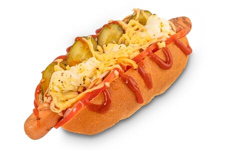 Хот дог сырный