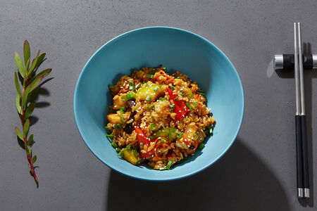 Рис с цыплёнком в соусе унаги