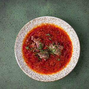 Борщ с лосятиной