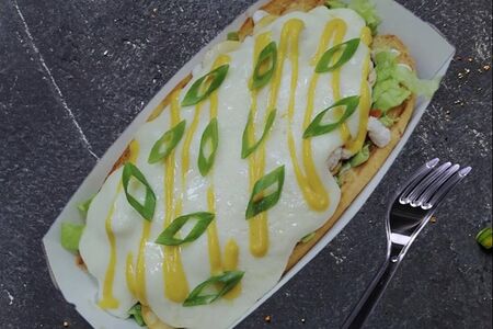 Хот-дог на вилке Грибной