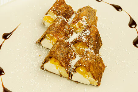 Шоколадный ролл с апельсином