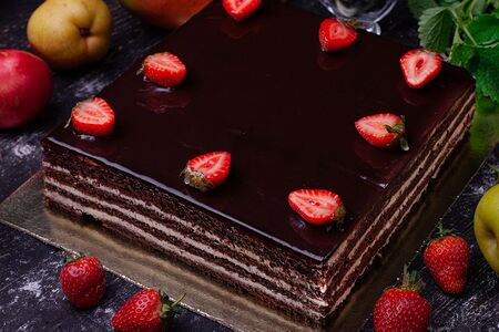 Торт Шоколадно-сливочный L